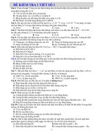 BỘ ĐỀ KIỂM TRA HỌC KÌ 1 VẬT LÝ LỚP 11