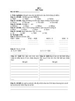 ĐỀ THI CUOI HK 2 LOP 3