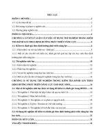 SD thí nghiệm trong dạy học sinh học