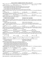 TRẮC NGHIỆM CÁC CÂU HỎI VÀ BÀI TẬP SÓNG ÁNH SÁNG 