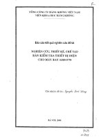 Đề tài nghiên cứu thiết kế chế tạo bản kiểm tra thiết bị điện cho máy bay a320 f70 