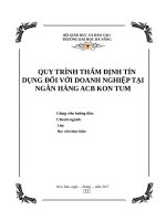Tài Liệu: Phân tích tín dụng  Tài chính  Ngân hàng