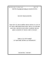ĐÁNH GIÁ TÁC DỤNG KHÔNG MONG MUỐN VÀ KẾT QUẢ CHĂM SÓC BỆNH NHÂN ĐƯỢC GÂY TÊ TỦY SỐNG PHẪU THUẬT TÁN SỎI NIỆU QUẢN NỘI SOI NGƯỢC DÒNG TẠI BỆNH VIỆN XANH PÔN NĂM 2017.