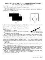  ĐỀ CƯƠNG ÔN TẬP VẬT LÝ 10 HỌC KÌ 2