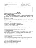 ĐỀ KIỂM TRA hết học kỳ 1 tiếng việt lớp 3 