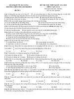 TRƯỜNG THPT ÔNG ÍCH KHIÊM ĐỀ SỐ 1 ĐỀ THI THỬ THPT QUỐC GIA 2018 MÔN: VẬT LÝ 12