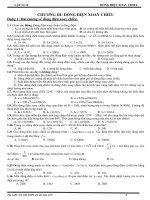 BÀI TẬP CHƯƠNG 3 DÒNG ĐIỆN XOAY CHIỀU