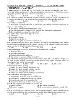 BÀI TẬP CƠ HỌC VẬT RẮN VẬT LÝ 10