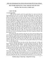sáng kiến kinh nghiệm một số biện pháp quản lí học sinh bán trú dân nuôi trường THCS pa nang có hiệu quả