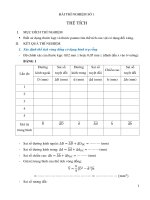 BÁO CÁO THỰC HÀNH VẬT LÝ ĐẠI CƯƠNG