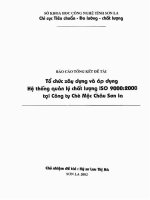 Tổ chức xây dựng và áp dụng hệ thống quản lý chất lượng ISO 90002000 tại công ty chè mộc châu sơn la 