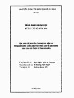 Tổng quan khoa học vận dụng các nguyên lý marketing hiện đại trong xây dựng chiến lược phát triển kinh tế địa phương (qua khảo sát ở một số tỉnh phía bắc) 