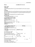 Giáo án Hình học 7 chương 2 bài 7: Định lý Pitago