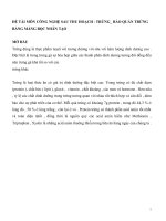 ĐỀ tài môn CÔNG NGHỆ SAU THU HOẠCH   TRỨNG  bảo QUẢN TRỨNG BẰNG MÀNG bọc NHÂN tạo