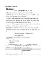 Giáo án Hình học 7 chương 2 bài 7: Định lý Pitago