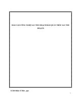 BÁO cáo CÔNG NGHỆ SAU THU HOẠCH bảo QUẢN THÓC SAU THU HOẠCH  bảo QUẢN THÓC (lúa)