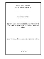 ĐỊNH VỊ BẰNG CÔNG NGHỆ TRUYỀN THÔNG ÁNH SÁNG NHÌN THẤY SỬ DỤNG TRẠM PHÁT ĐA CHÙM SÁNG