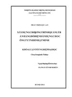 Xây dựng chương trình quản lý bán hàng đồ điện dân dụng cho Công ty TNHH Nhật Minh