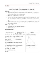 Giáo án Hình học 7 chương 3 bài 9: Tính chất ba đường cao của tam giác