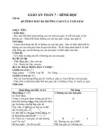 Giáo án Hình học 7 chương 3 bài 9: Tính chất ba đường cao của tam giác