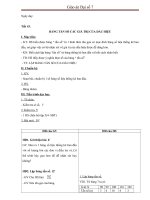 Giáo án Đại số 7 chương 3 bài 2: Bảng tần số các giá trị của dấu hiệu