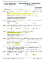 Đề thi thử THPTQG năm 2018  file word có lời giải chi tiết – đề số  (15) 
