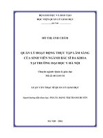 Quản lý hoạt động thư viện tại các trường tiểu học thành phố Lạng Sơn, tỉnh Lạng Sơn (Luận văn thạc sĩ)