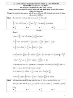 Bài tập tích phân vận dụng cao có lời giải chi tiết – lương văn huy 