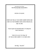 Thiết kế thuật toán điều khiển đồng bộ cho tay máy robot song song phẳng ba bậc tự do