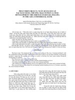 Phát triển dịch vụ ngân hàng bán lẻ tại ngân hàng thương mại cổ phần á châu (ACB) 