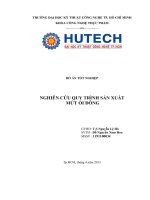 NGHIÊN cứu QUY TRÌNH sản XUẤT mứt ổi ĐÔNG 