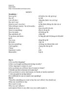 Money money money từ vựng vocab