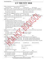 (HOÁ) 400 câu lý THUYẾT năm 2018, BOOKGOL 