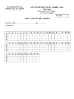 Đề thi thử THPTQG năm 2018  file word có lời giải chi tiết – đề số  (27) 