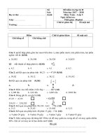 Bộ đề thi học kì 2 môn toán lớp 5 năm 2017   2018 theo thông tư 22 đề  (5) 