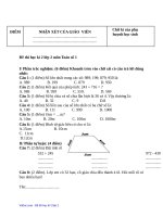 12 đề thi học kì 2 lớp 2 môn toán số 1 