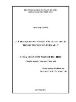 Giá trị nội dung và đặc sắc nghệ thuật trong truyện cổ perrault (2014) 