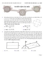 115 bài tập   tuyển chọn hay lạ khó (hứa lâm phong)   file word có lời giải chi tiết 
