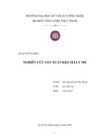 NGHIÊN cứu sản XUẤT kẹo JELLY ME 