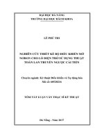 Nghiên cứu thiết kế bộ điều khiển mờ nơron cho lò điện trở sử dụng thuật toán lan truyền ngược cải tiến