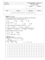 Bộ đề thi học kì 2 môn toán lớp 5 năm 2017   2018 theo thông tư 22 đề  7 