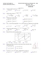 Đề thi thử THPTQG năm 2018  file word có lời giải chi tiết – đề số  (8) 