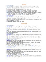 TONG HOP DE cđ đh phần DTH quần thể từ 2007 2016