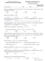 Đề thi thử THPTQG năm 2018  file word có lời giải chi tiết – đề số 51 