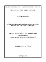 Nghiên cứu động học quá trình phân hủy DDT bằng phương pháp điện hóa và hóa học (tt) 