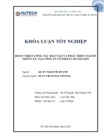 HOÀN THIỆN CÔNG tác ðào tạo và PHÁT TRIỂN NGUỒN NHÂN lực tại CÔNG TY cổ PHẦN cáp sài gòn 