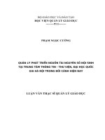 Quản lý hoạt động thực tập lâm sàng của sinh viên ngành bác sĩ đa khoa tại trường đại học Y Hà Nội (Luận văn thạc sĩ)