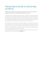 Tổng hợp video tự học SQL từ cơ bản tới nâng cao miễn phí