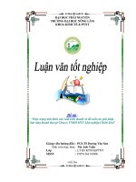 Thực trạng tình hình sản xuất kinh doanh và đề xuất các giải pháp làm tăng doanh thu tại Công ty TNHH MTV Lâm nghiệp Chiêm Hoá (Khóa luận tốt nghiệp)