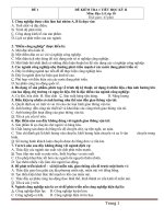  07 đề KIỂM TRA 1 TIẾT học kỳ II  môn địa lý  lớp 10 